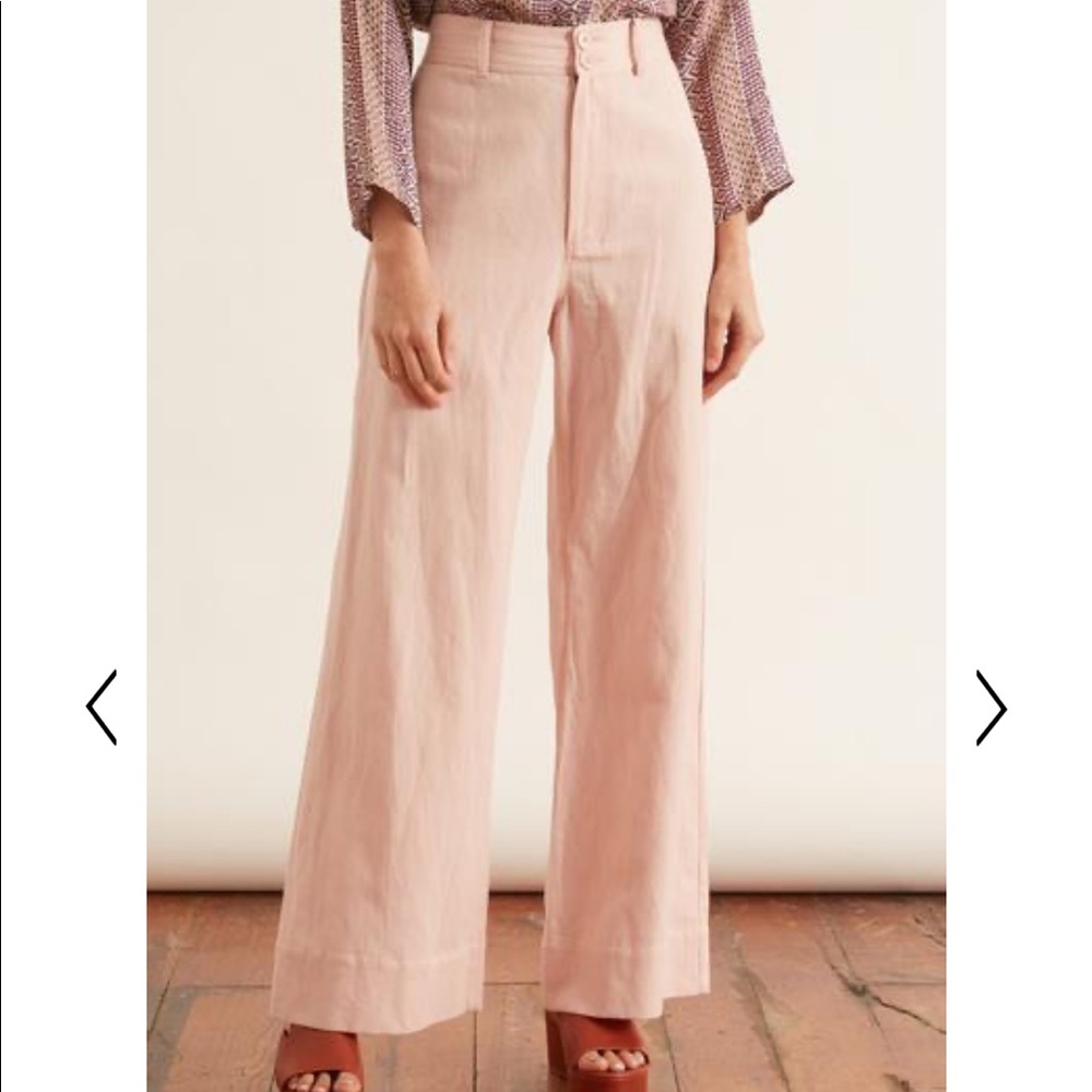 Apiece Apart Long Merida Pant in Blush